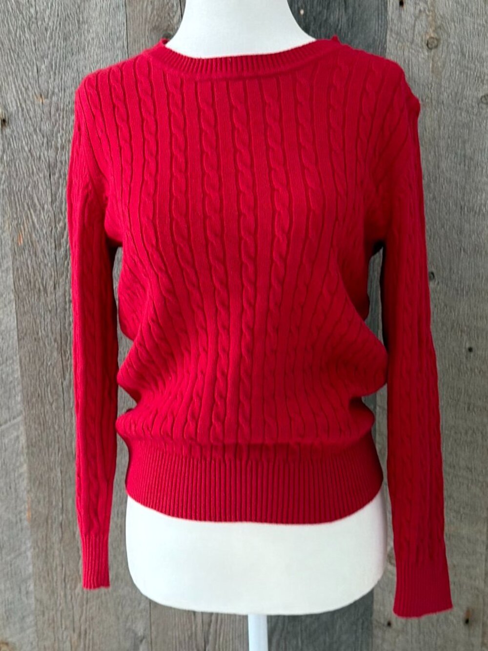 Karen Scott Red Sweater Size Small